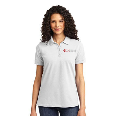 CCG Ladies Golf Shirt - White